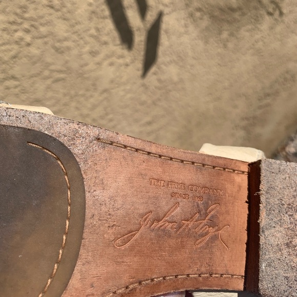 Frye brown and cream leather strap sandals size 9M - Picture 9 of 15